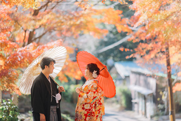 鎌倉で結婚写真