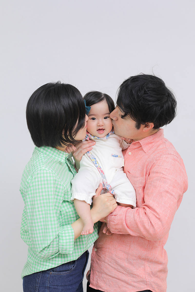 家族写真 スタジオ撮影