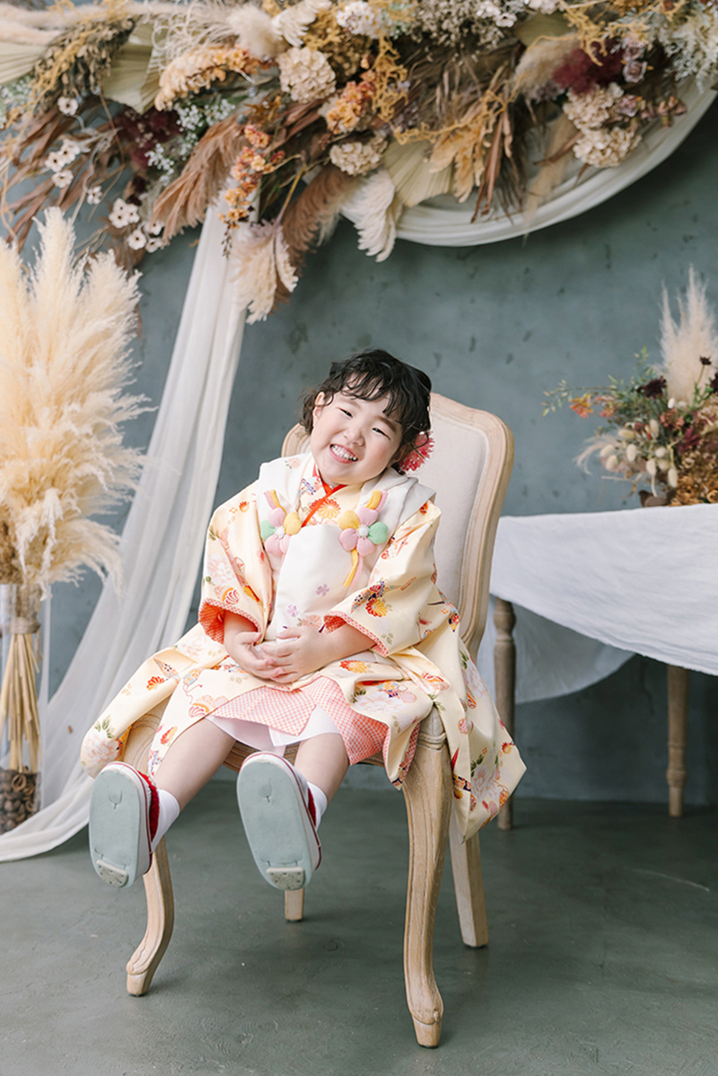 七五三撮影 和装 女の子 おしゃれなスタジオ