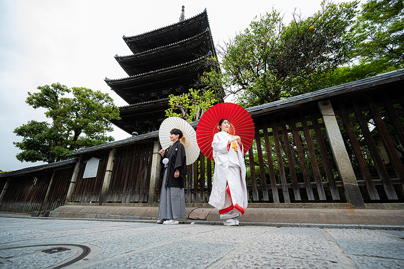 京都で和装撮影