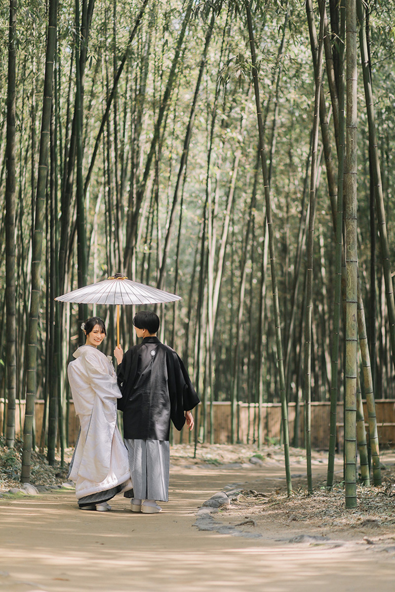 京都 竹林 和装前撮り