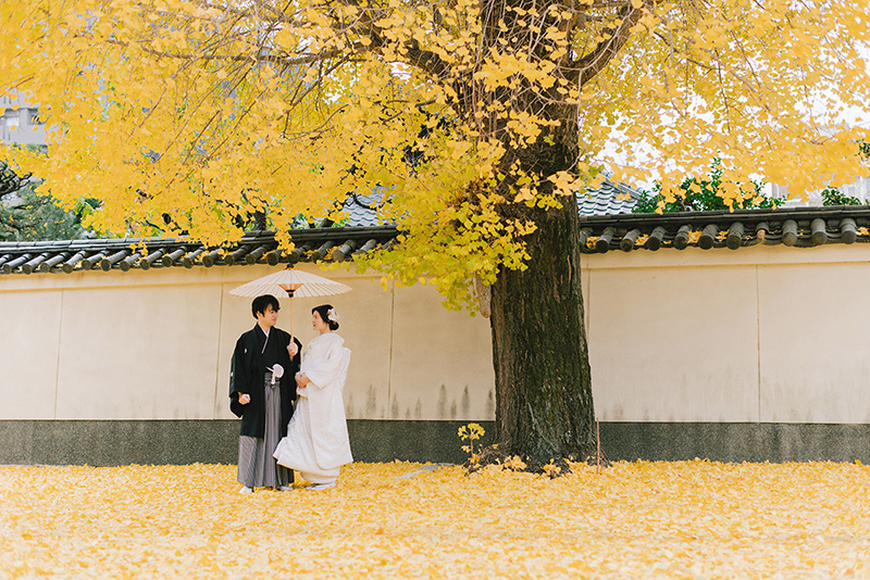 京都 紅葉 ウェディングフォト