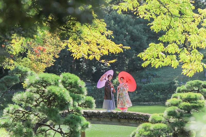 東京の庭園 前撮り・フォトウェディング